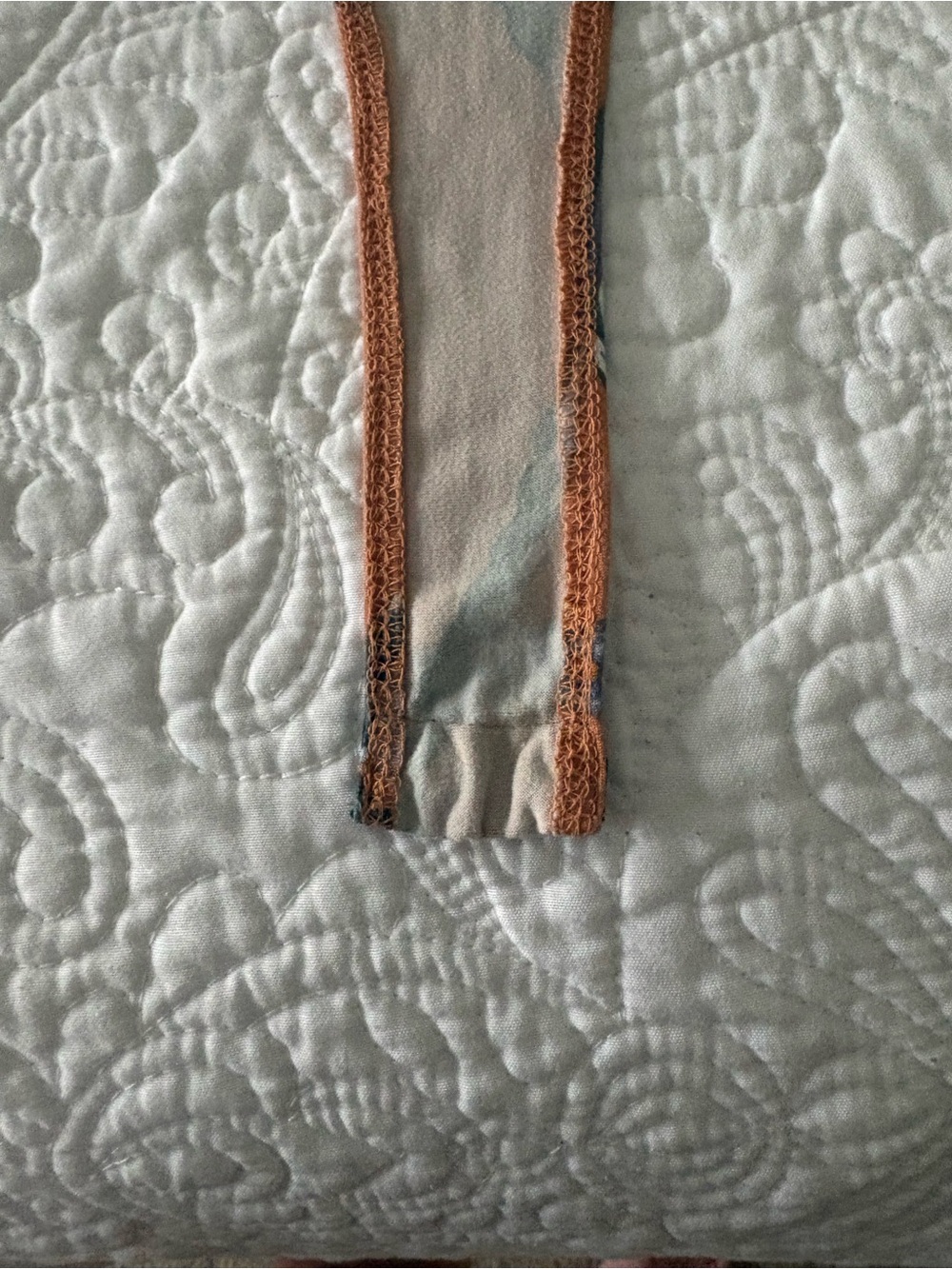 iris Rust Chain & Rope Print Mock Neck Bodysuit - Picture 6 of 8